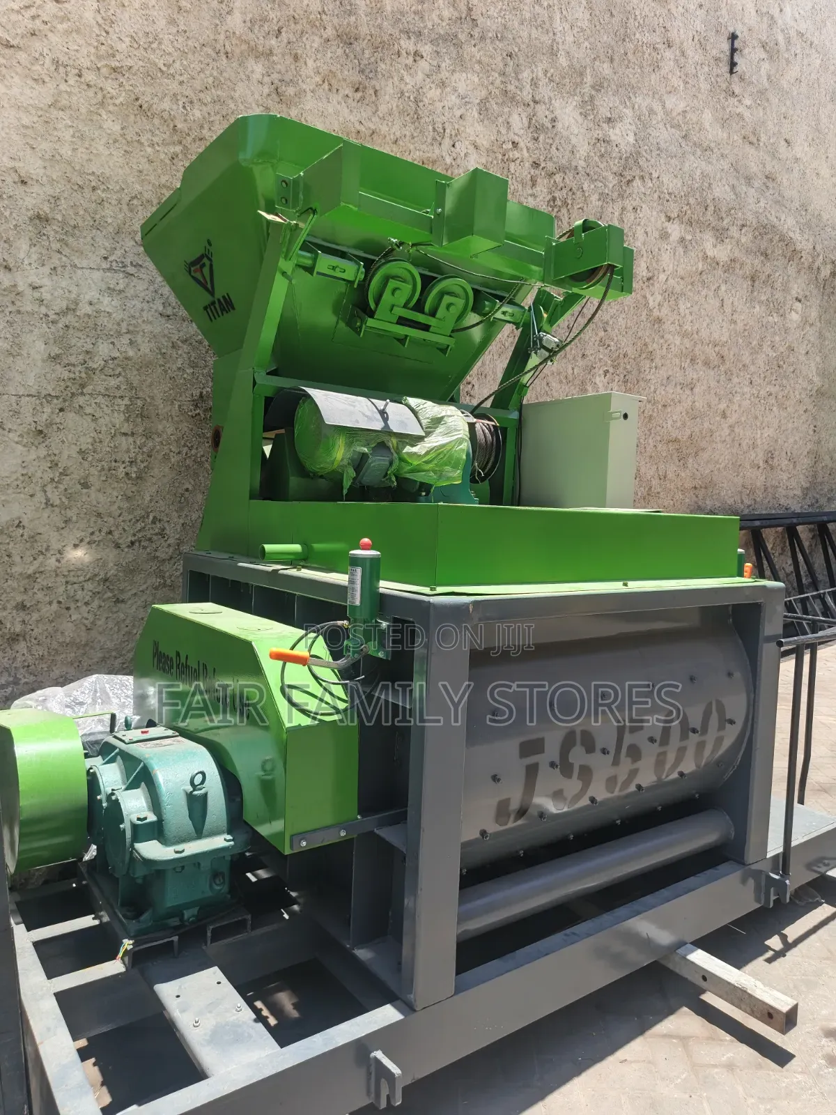 JS500 Twin Shaft Concrete Mixer