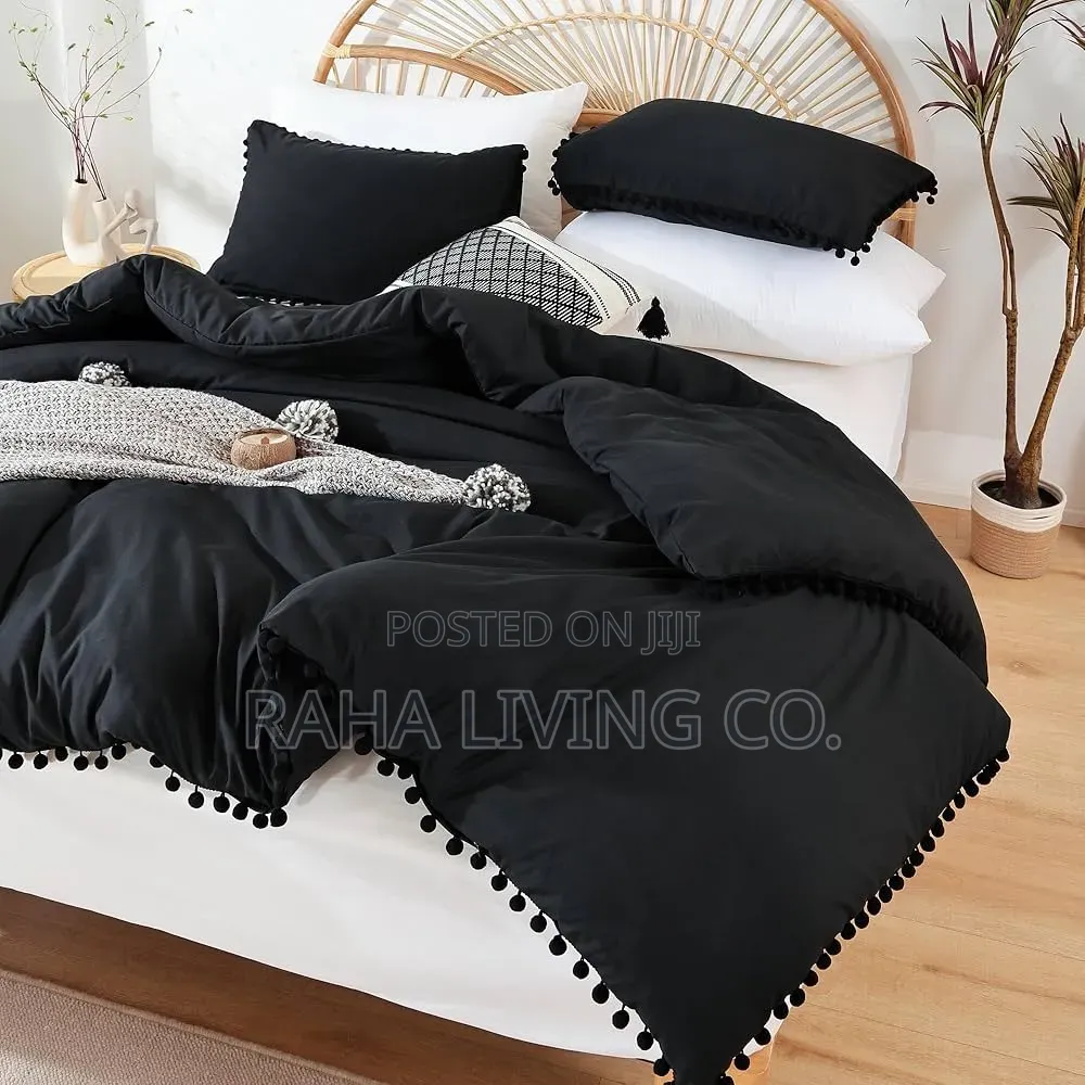 Pom-Pom Laced Design Duvet Cover Set | 6x7/6x6 | Bohemian