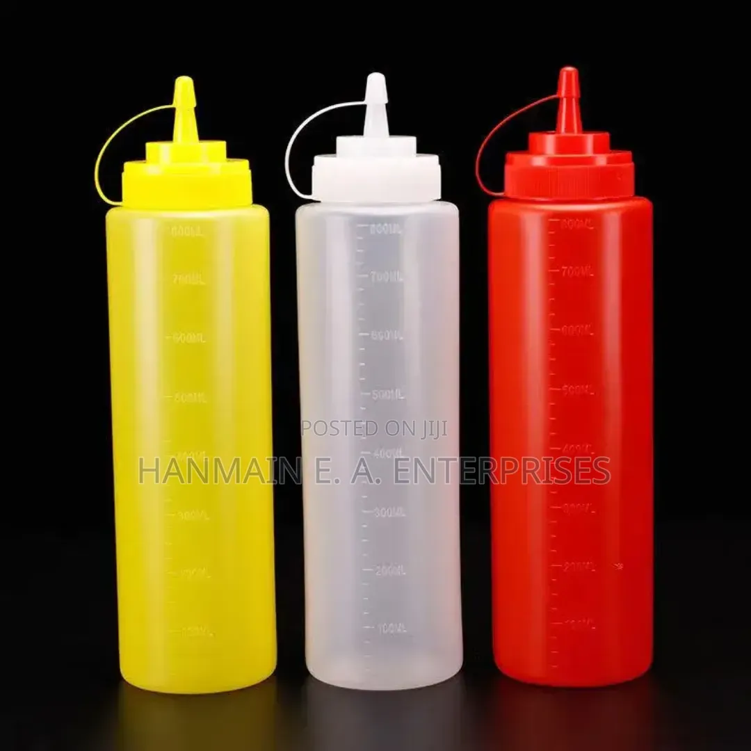800 Ml Condiments Squeeze Mixology Bottles for Ketchup,Oil