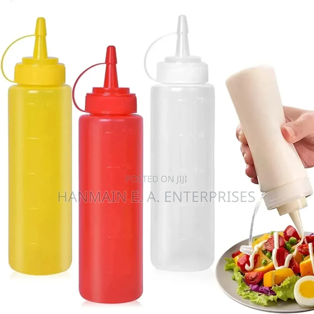 800 Ml Condiments Squeeze Mixology Bottles for Ketchup,Oil