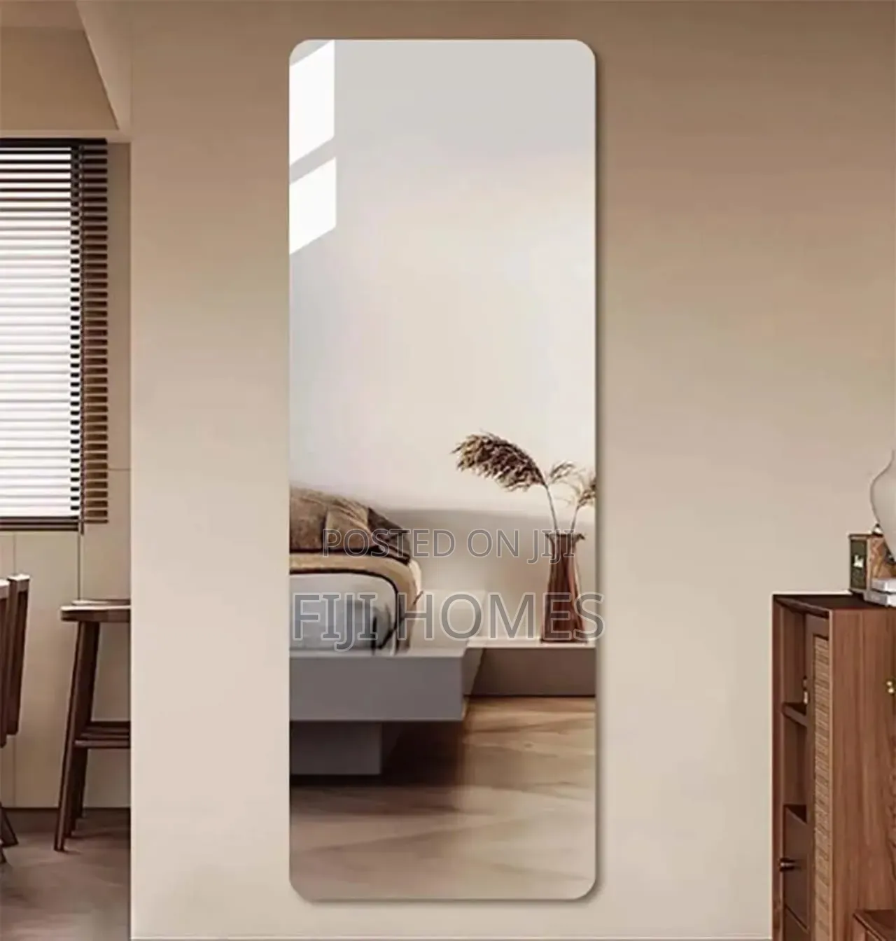 Unbreakable Acrylic Self-Adhesive Mirror | Rectangle | 120x40cm