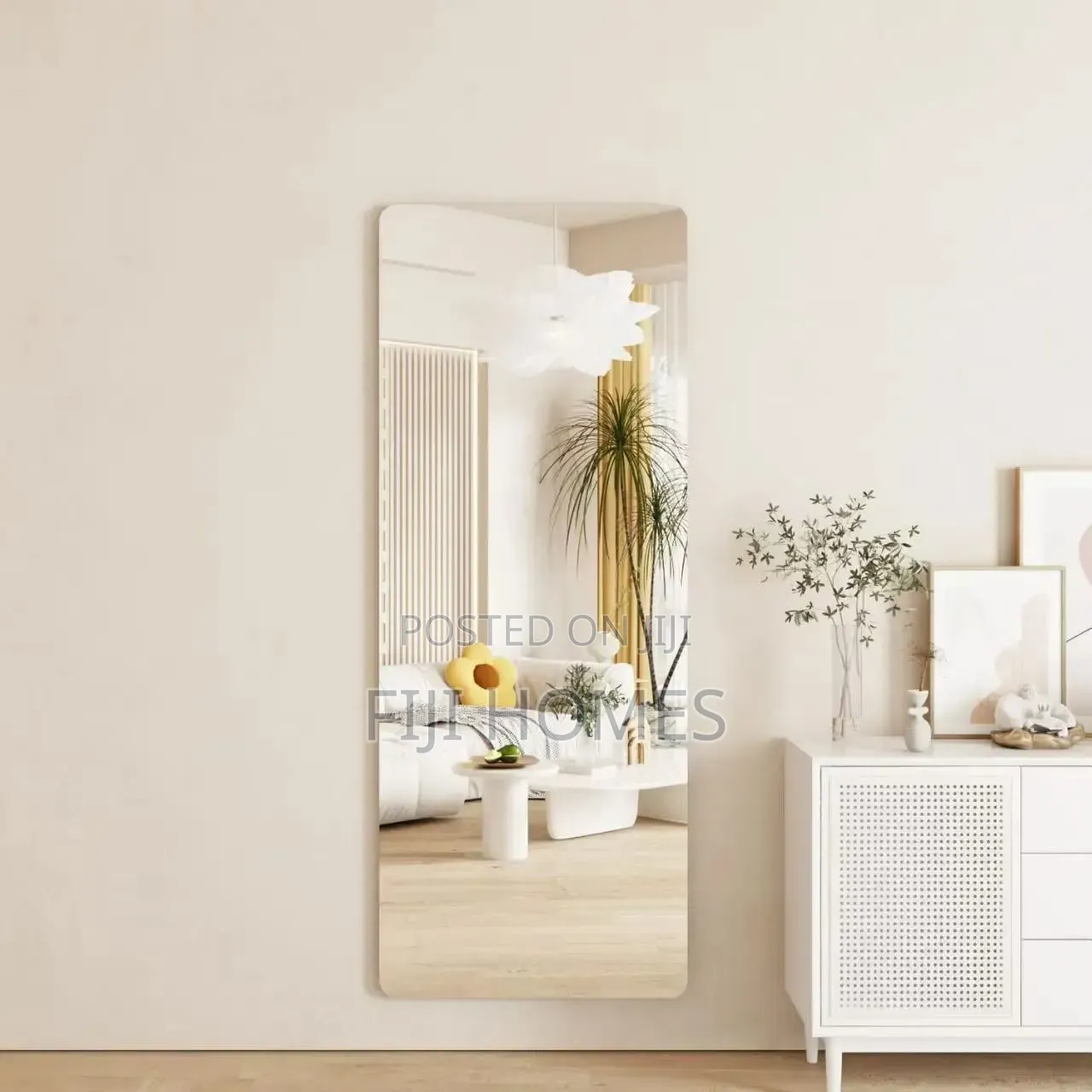 Unbreakable Acrylic Self-Adhesive Mirror | Rectangle | 120x40cm