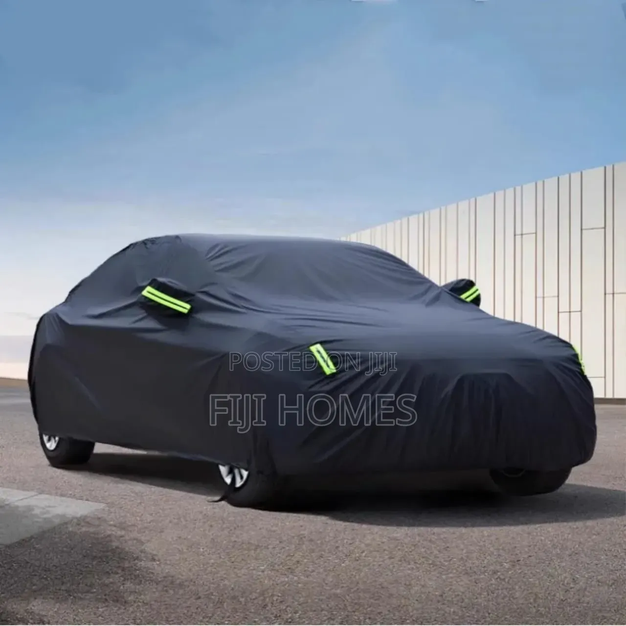 Quality Universal Black Car Cover | Fleece Lined | Reflector Strips