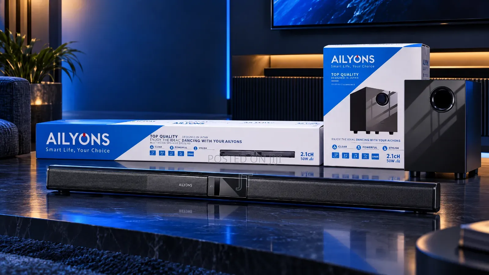 Ailyons 2.1ch SB501K Soundbar Multimedia Speaker System