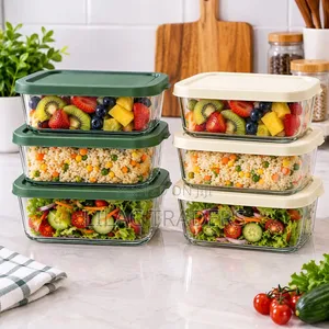 Glass Food Storage Containers With Lids – 3Pcs Galo