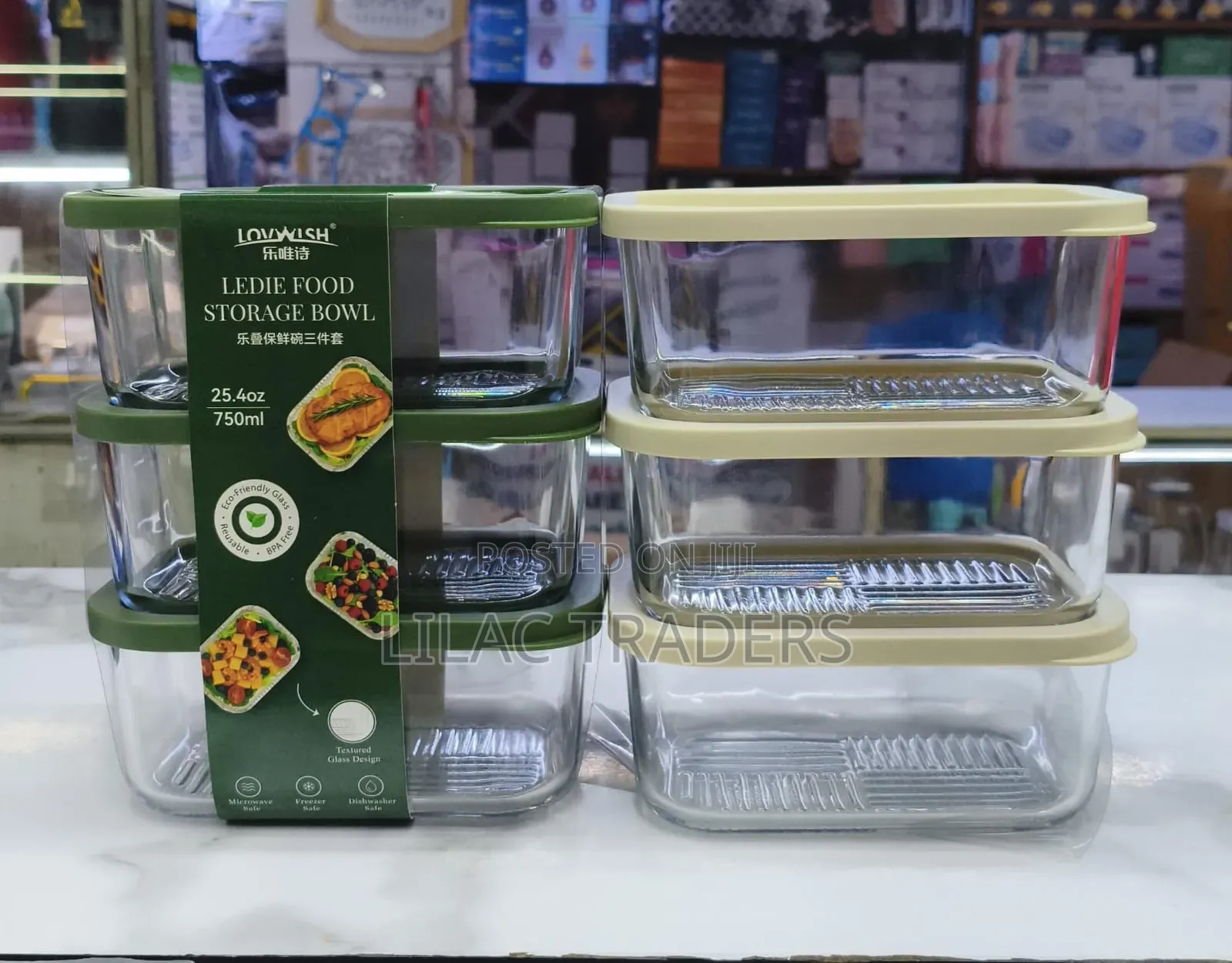 750ml Glass Food Storage Containers – 3Pcs Set Galo