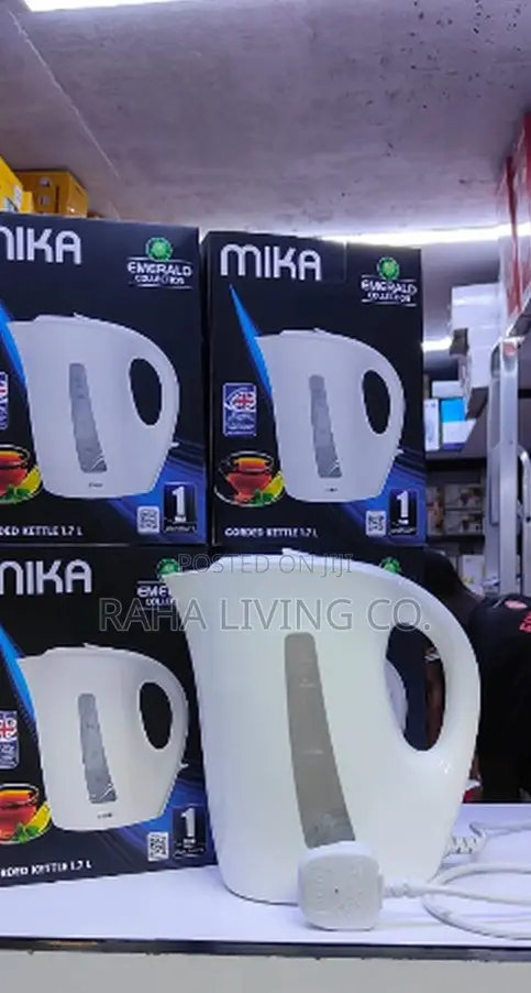 Mika 1.7L Corded Electric Kettle | Emerald Collection | White