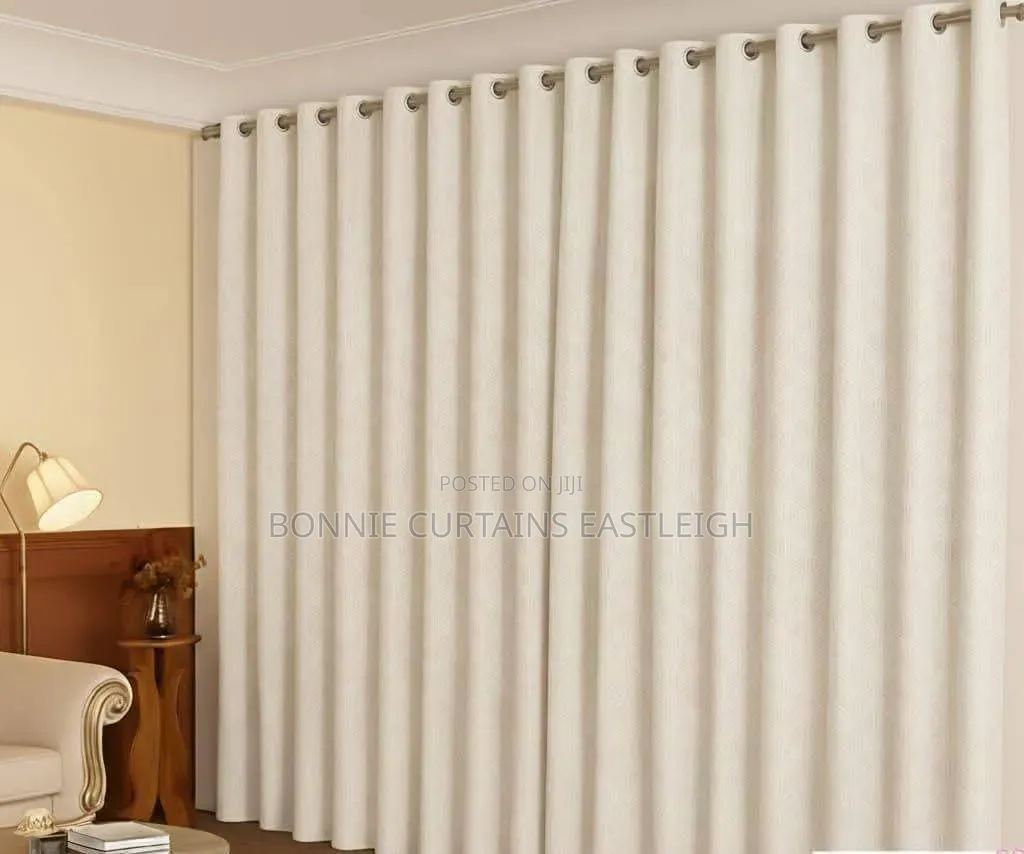 Cream Curtains and White Sheers for Living Rooms