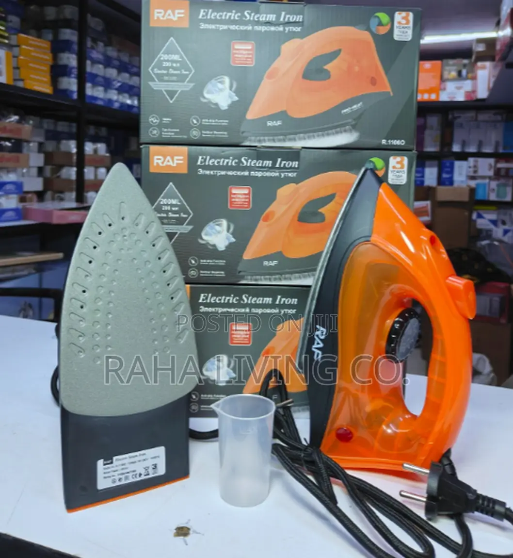 RAF Electric Steam Iron | 280ml | Non-Stick Soleplate | R.1106O