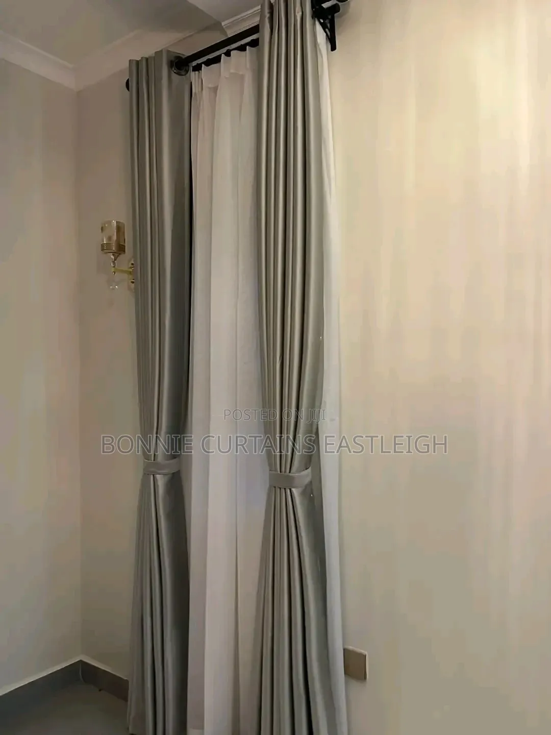 Blige and Blue Curtains for Modern Living Rooms