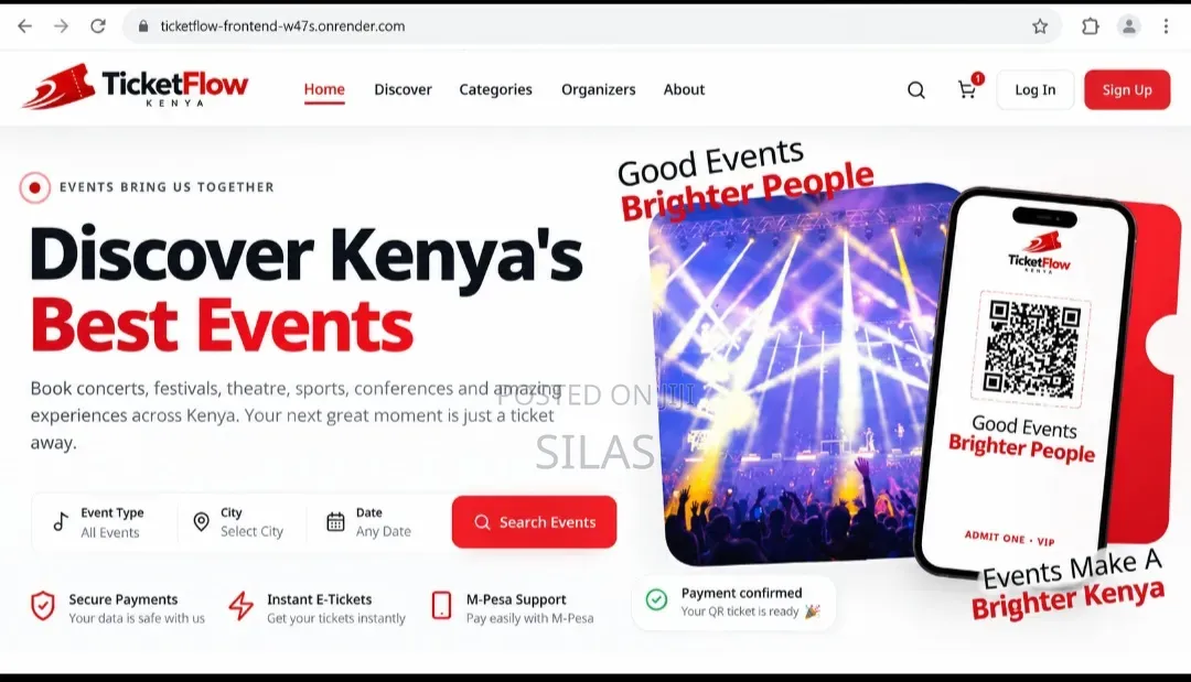 Custom Website Designer | E-Commerce, M-Pesa Booking Systems
