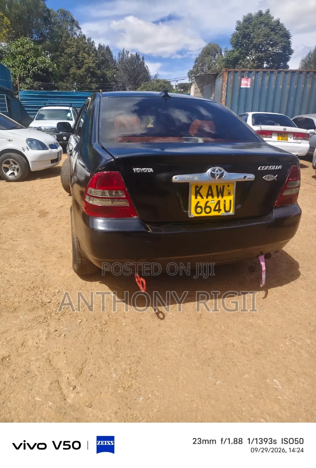 Toyota Corolla 1.5 Sedan Automatic 2002 Black