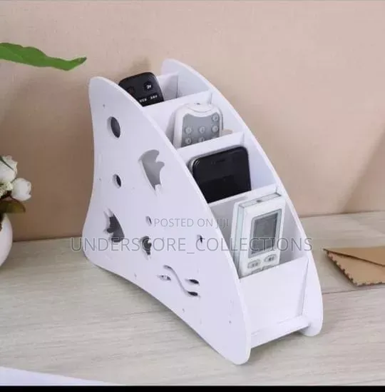 White Remote Organizer