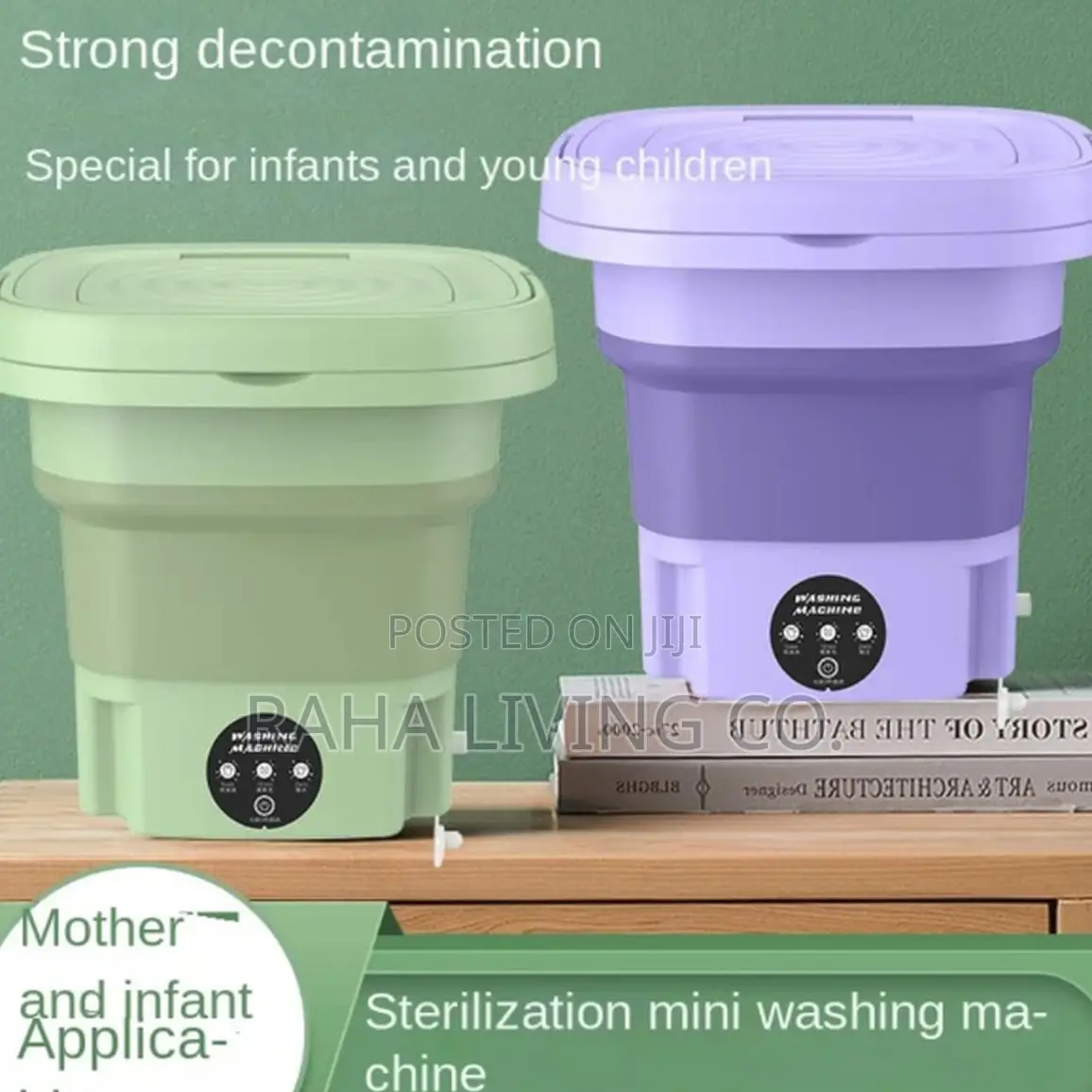 8L Portable Foldable Mini Washing Machine | Compact | 3 Colours