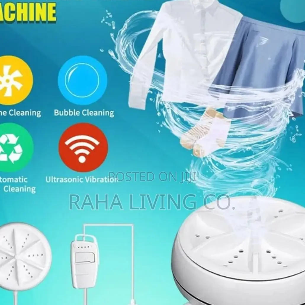 Portable Turbine Mini Washing Machine | USB Powered | Ultrasonic