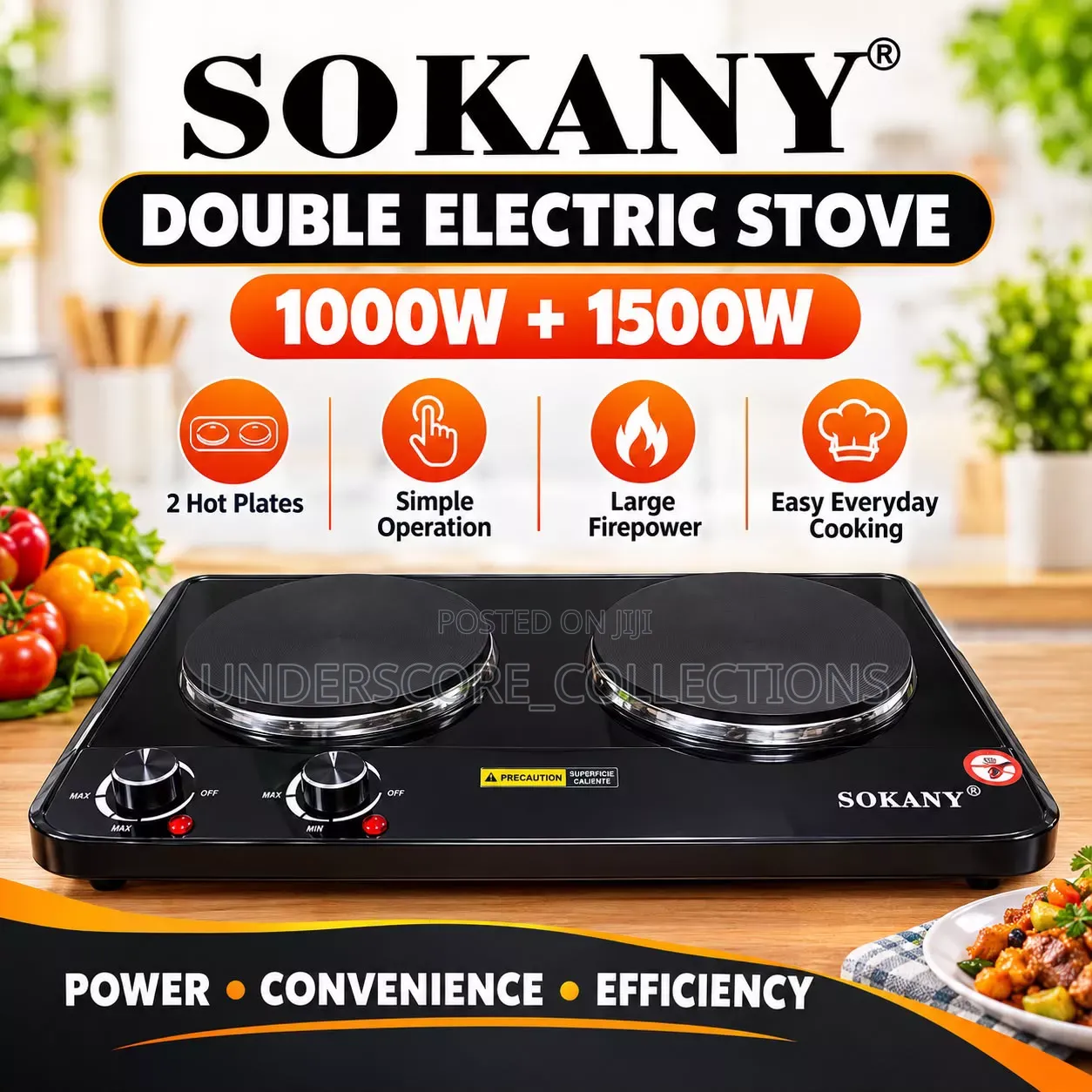 *Sokany Double Electric Stove