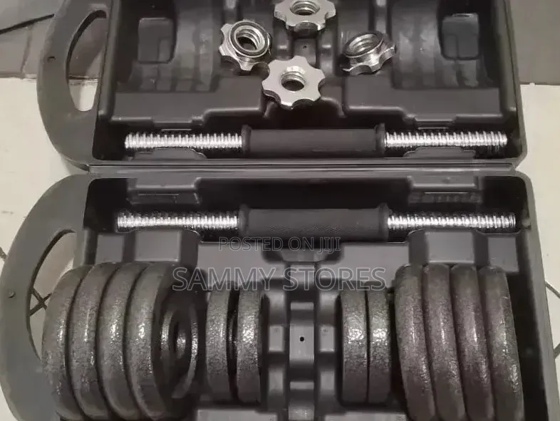 Adjustable Barbell Dumbbell Set With Multiple Weight Plates