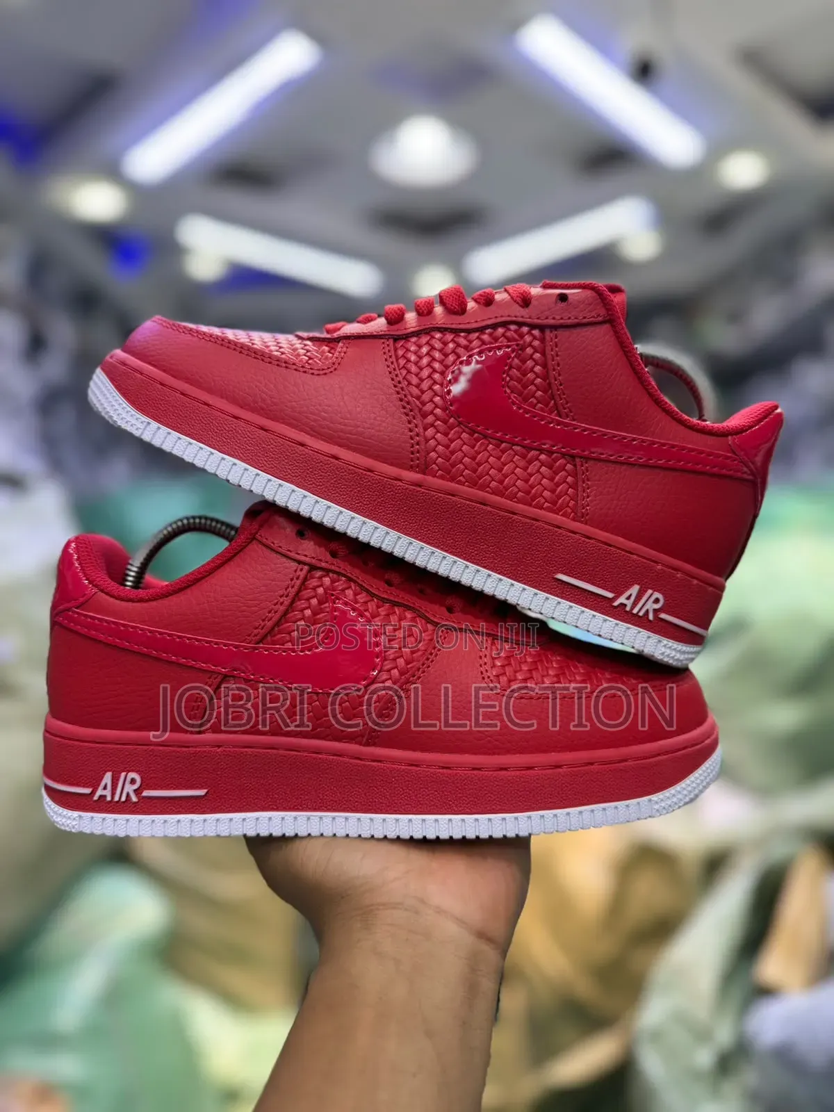 Nike AirForce 1 Low ” Woven Black “ Quality Leather Sneakers