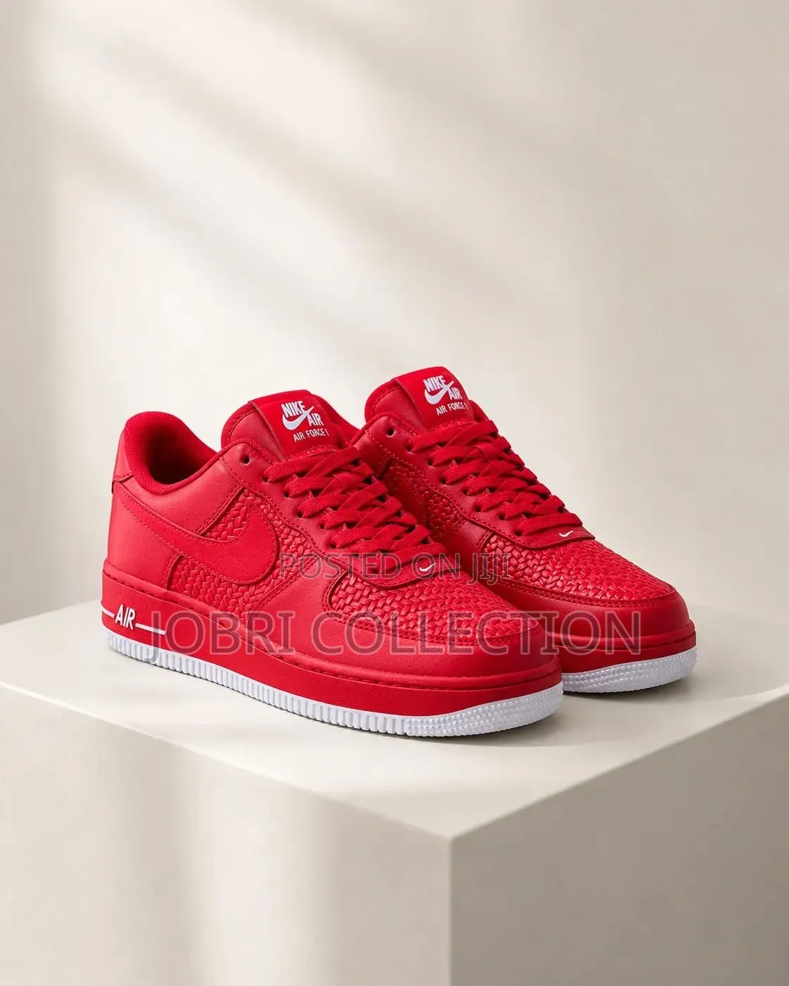 Nike AirForce 1 Low ” Woven Black “ Quality Leather Sneakers