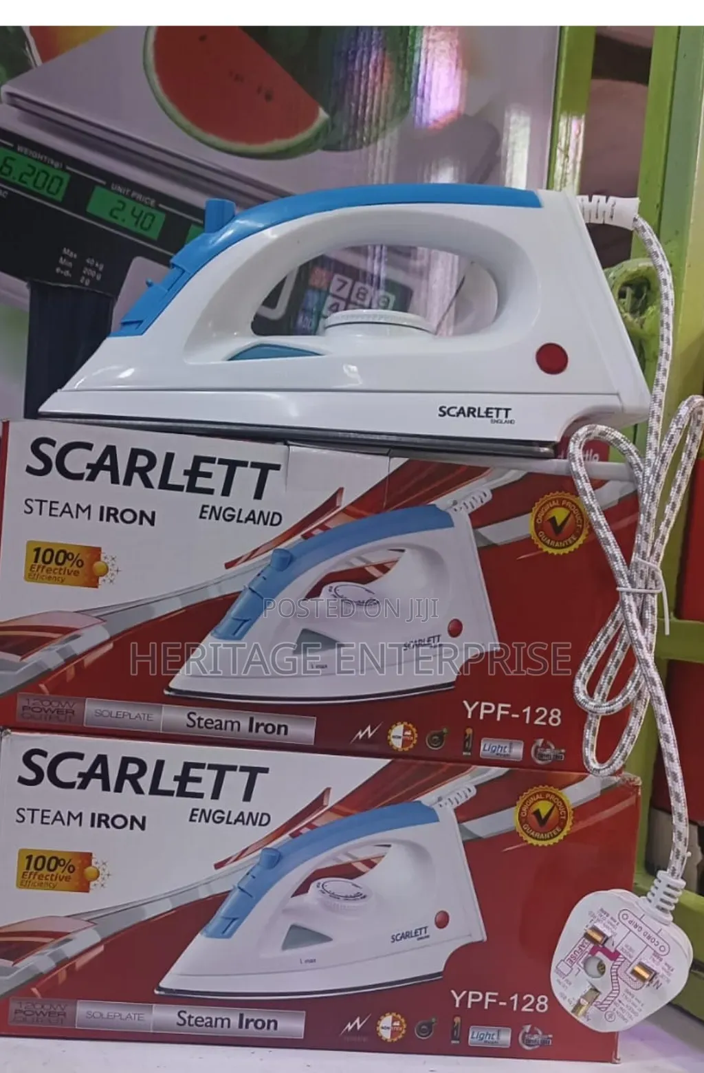 Scarlett Steam Iron Box With Nonstick Soleplate