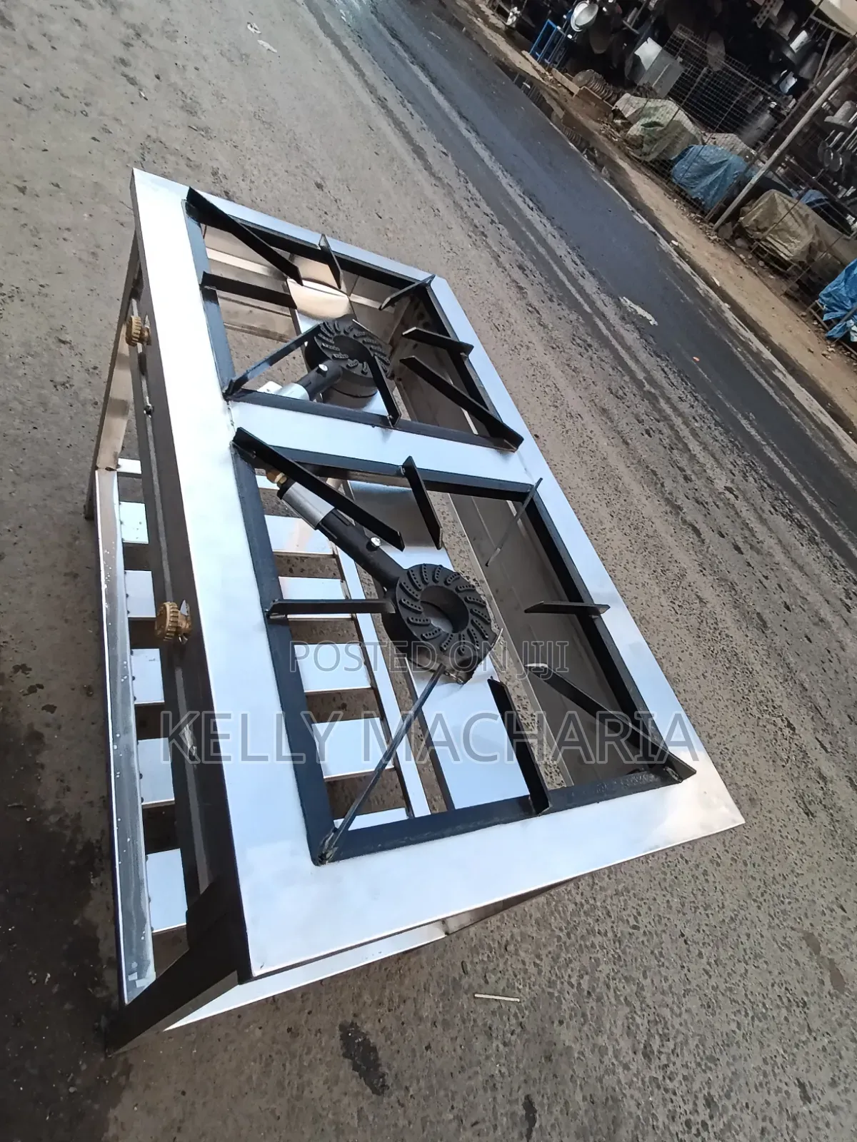 Low Pressure Stainless Steel Two Burner Gas Cooker