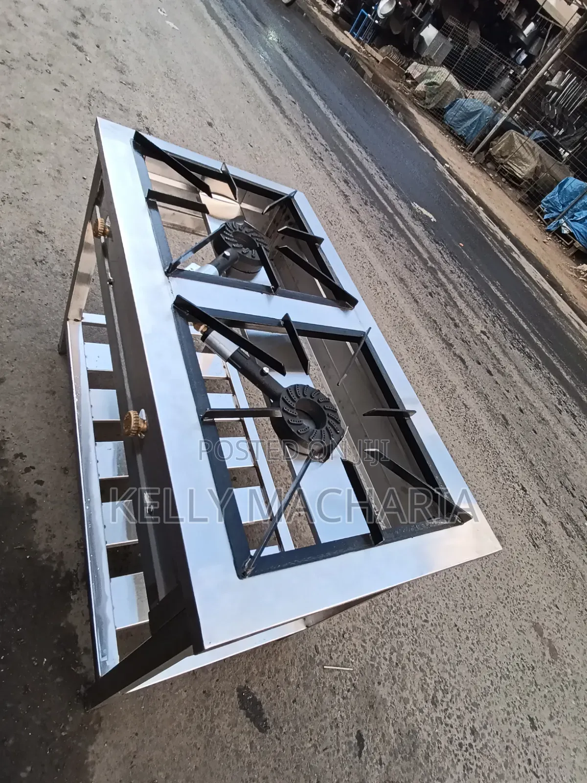 Low Pressure Stainless Steel Two Burner Gas Cooker