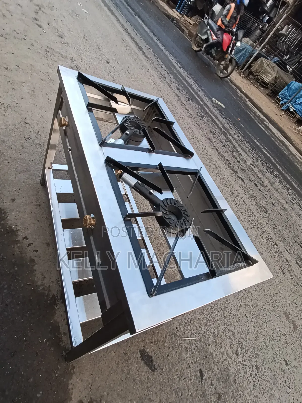 Low Pressure Stainless Steel Two Burner Gas Cooker