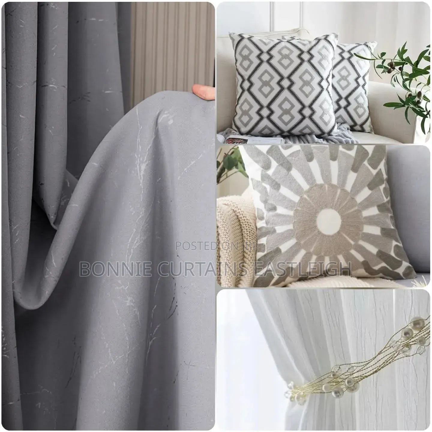 Grey Classic Curtains for Modern Living Rooms
