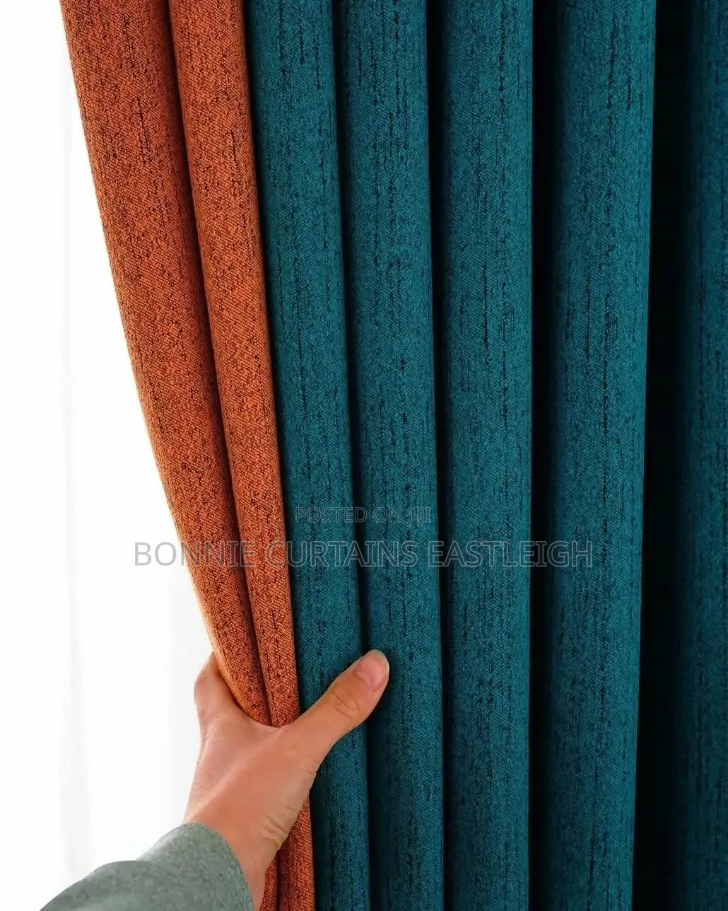 Burnt Orange and Gray Curtains for Rings