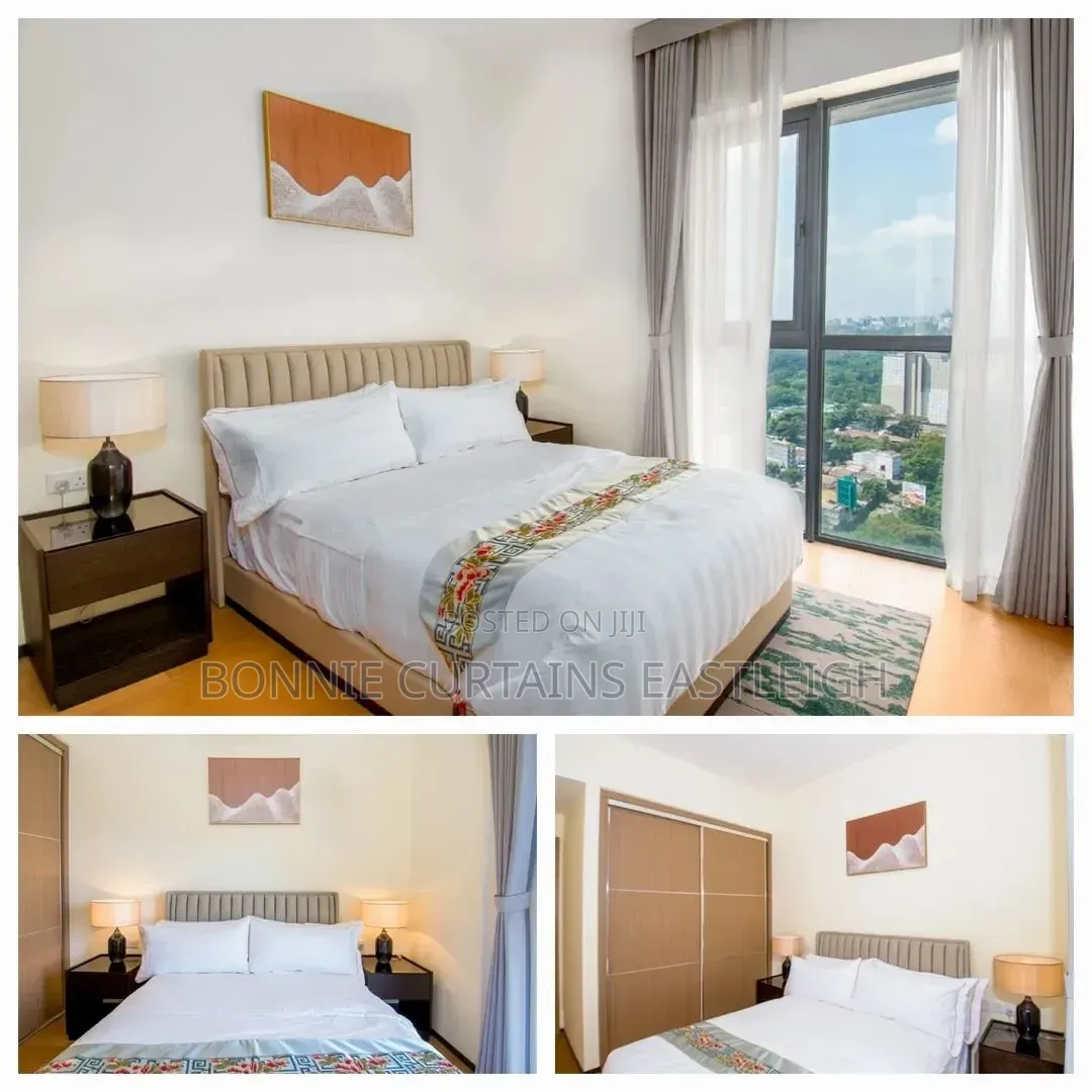 Black High Quality Curtains and Sheers for Airbnb Studios
