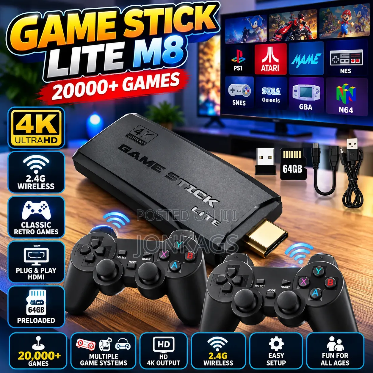 Hdmi Video Game With Over 20,000 Games