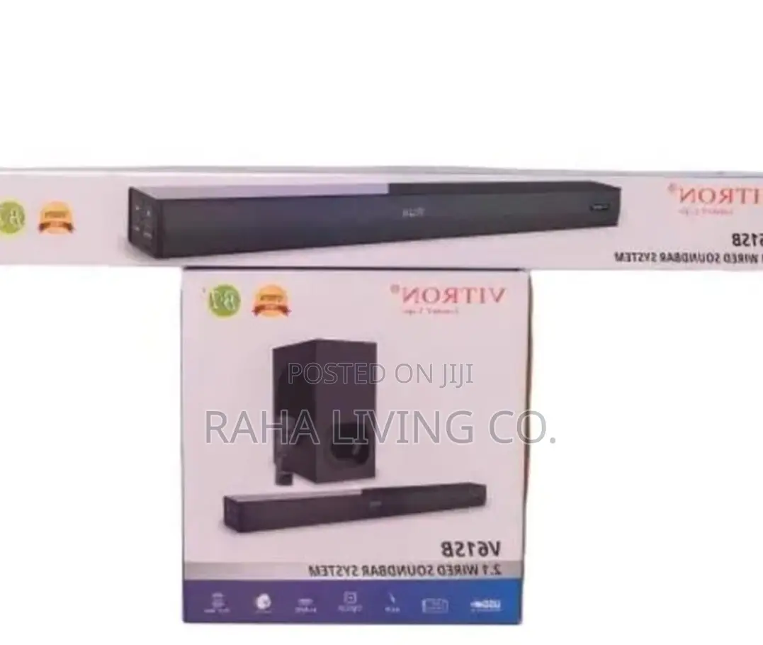 Vitron V61SB 2.1 Wired Soundbar System | Subwoofer | USB