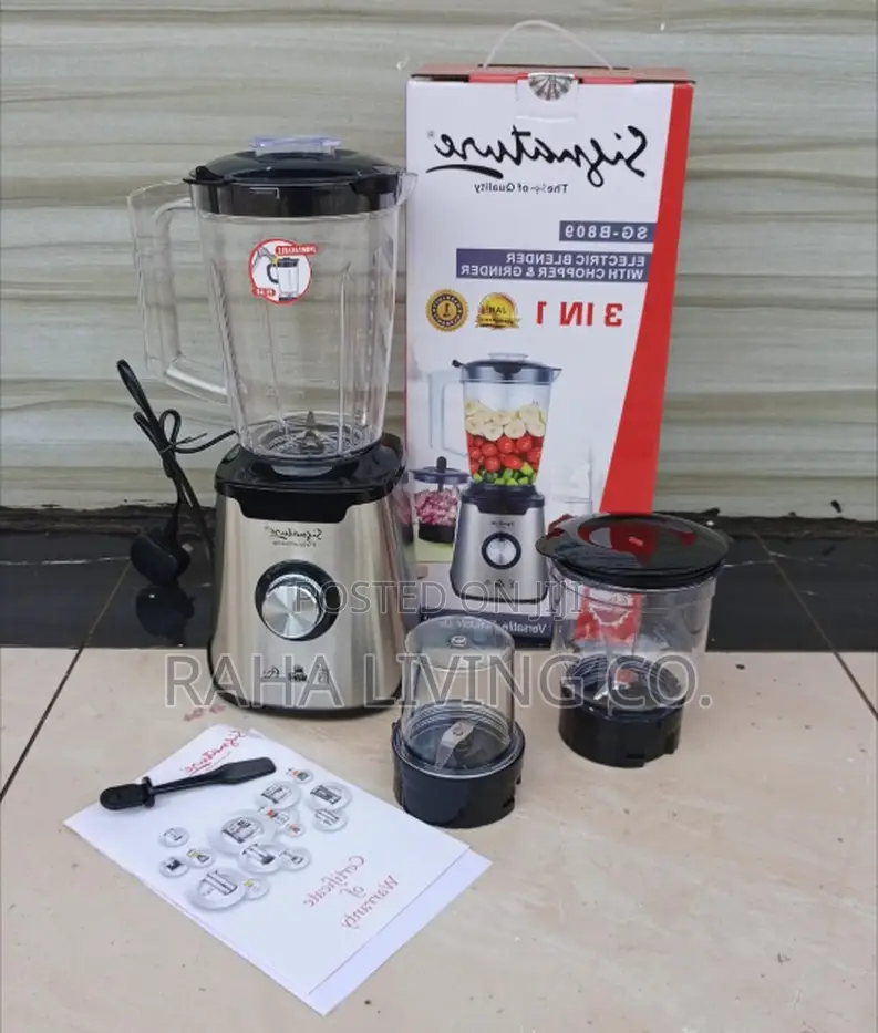Signature SG-B809 3-in-1 Electric Blender | Chopper | Grinder