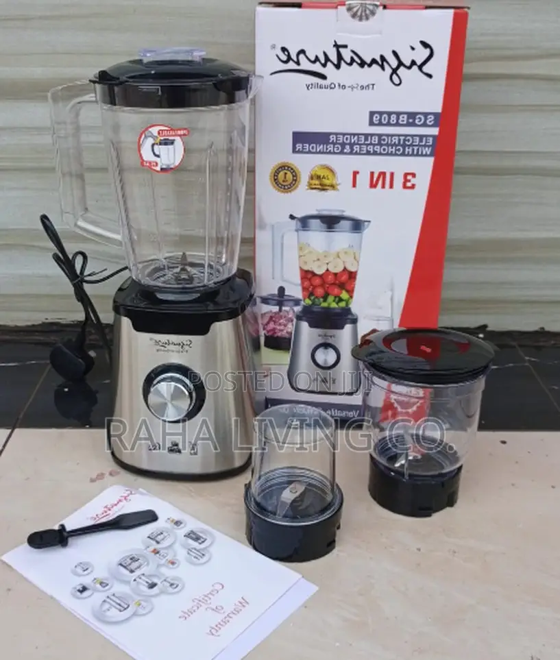 Signature SG-B809 3-in-1 Electric Blender | Chopper | Grinder