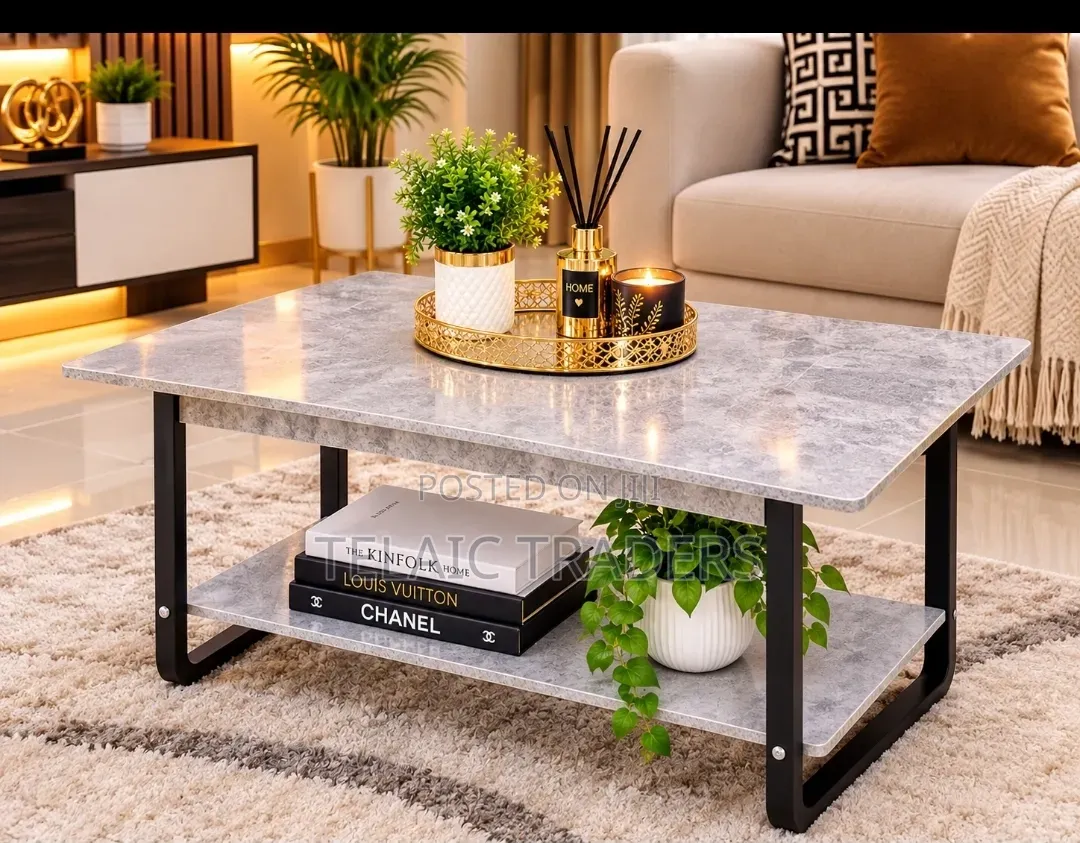 Imported Executive Marble Top Coffee Table