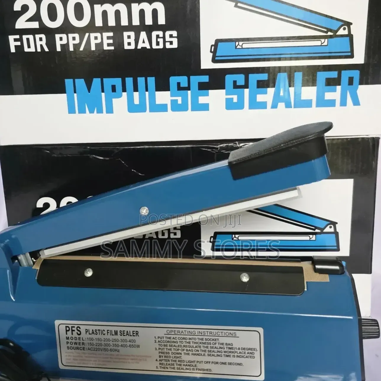 200mm Impulse Heat Sealer Machine for PP PE Plastic Bags