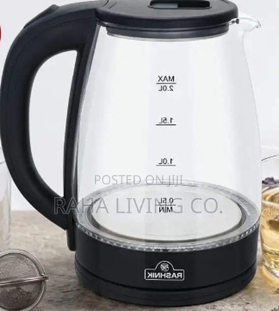 Rashnik RN-1161 Glass Electric Kettle | 2.0L | Cordless