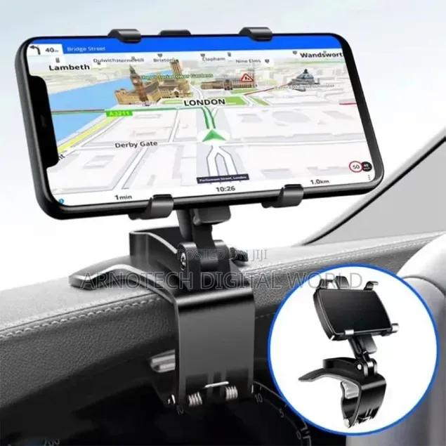 Dashboard Phone Car Holder 360° Rotation Cell Phone Holder for Car