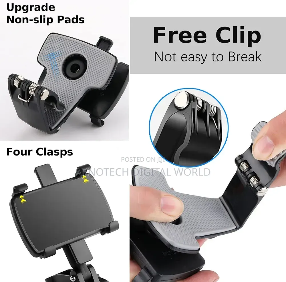 Dashboard Phone Car Holder 360° Rotation Cell Phone Holder for Car