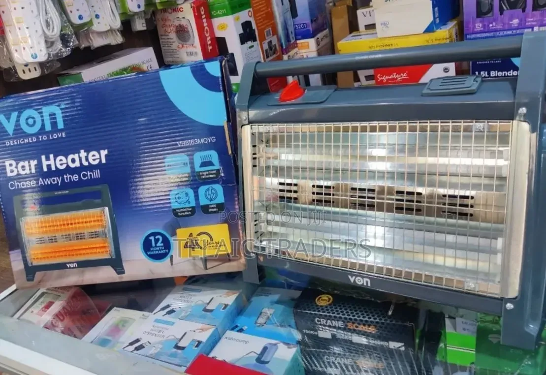 Von Quartz Bar Room Heater With Humidifier