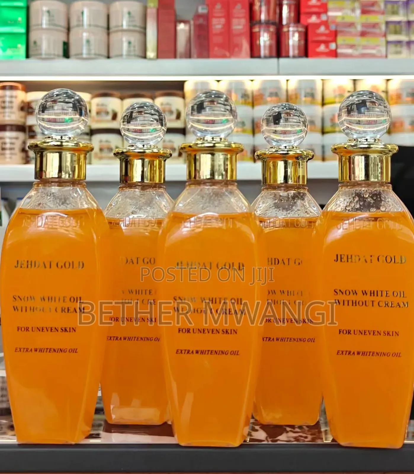 Jehedat Gold Snow White Oil – Radiate Confident, Even Skin
