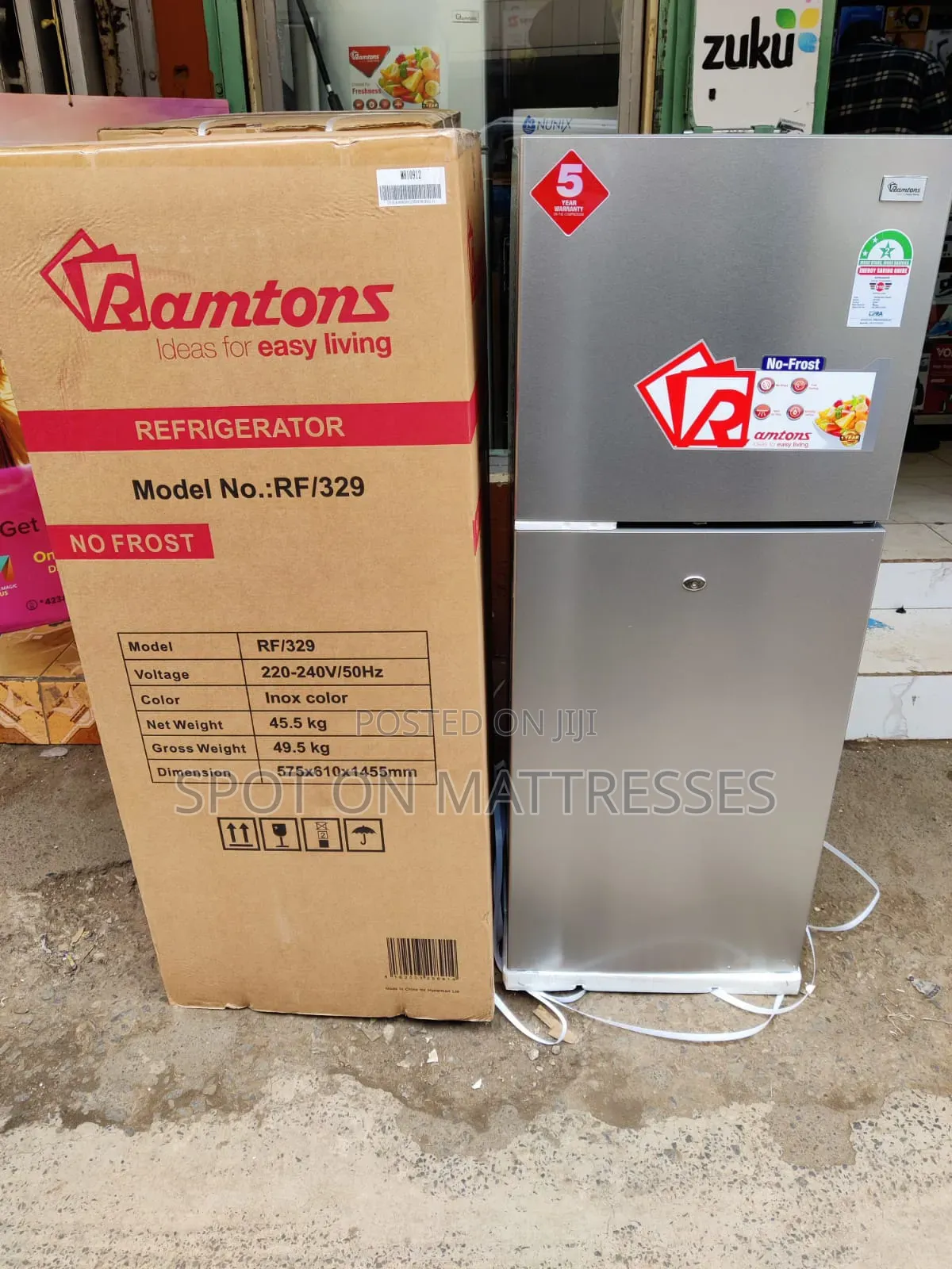 Ramtons Fridge No-Frost Double Door 188 Liters. Countrywide Delivery!