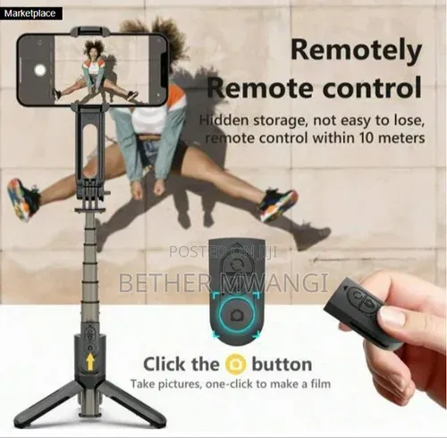 Gimbal Stabilizer L18 Mini — Multifunctional Selfie Stick & Tripod