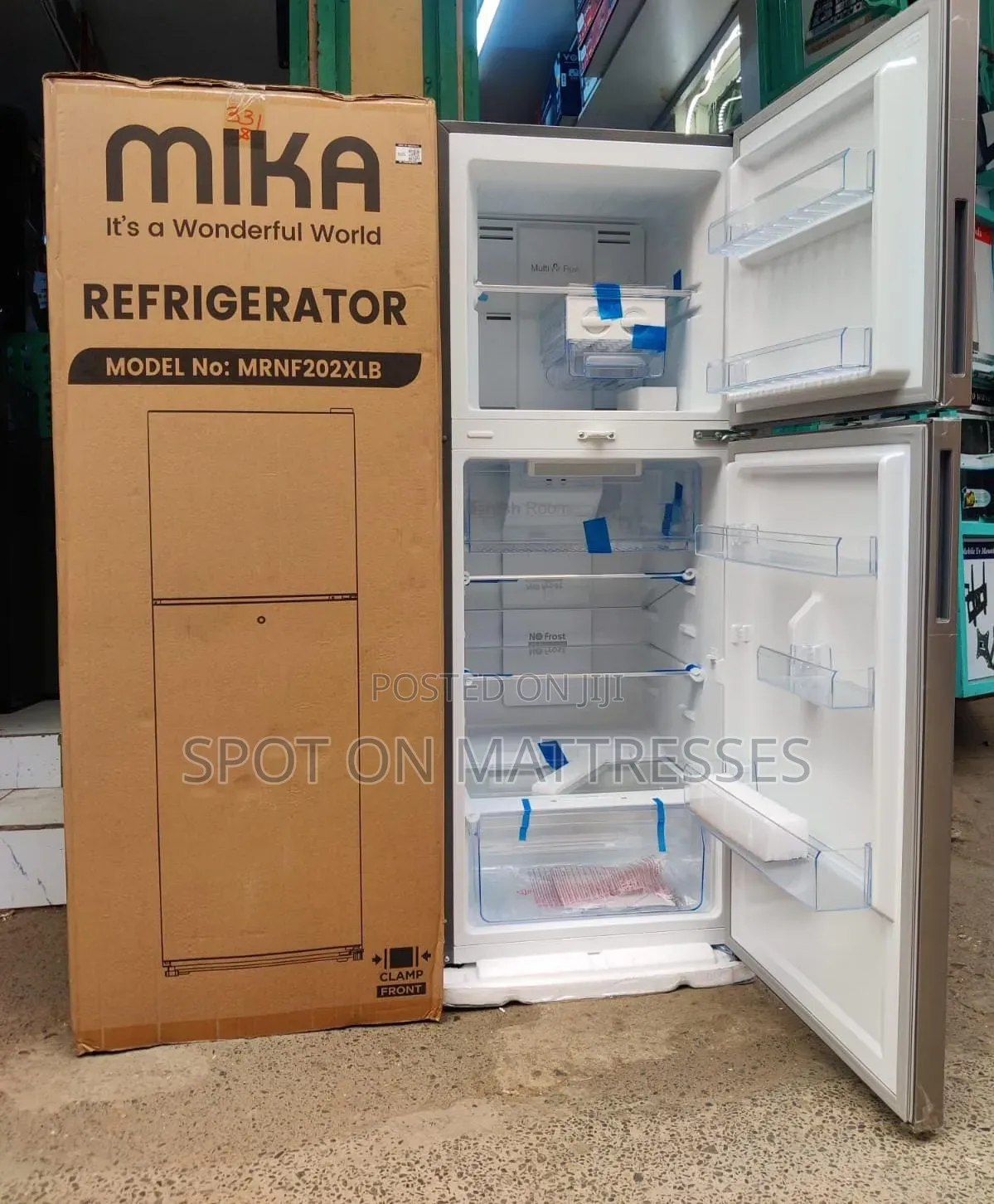 Mika 202Liters No-Frost Double Door Fridge. Nationwide Delivery!