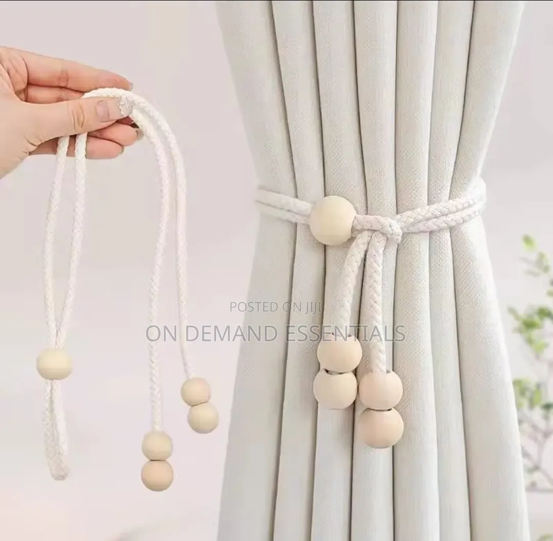 Adjustable Boho Curtain Tiebacks for Drapes