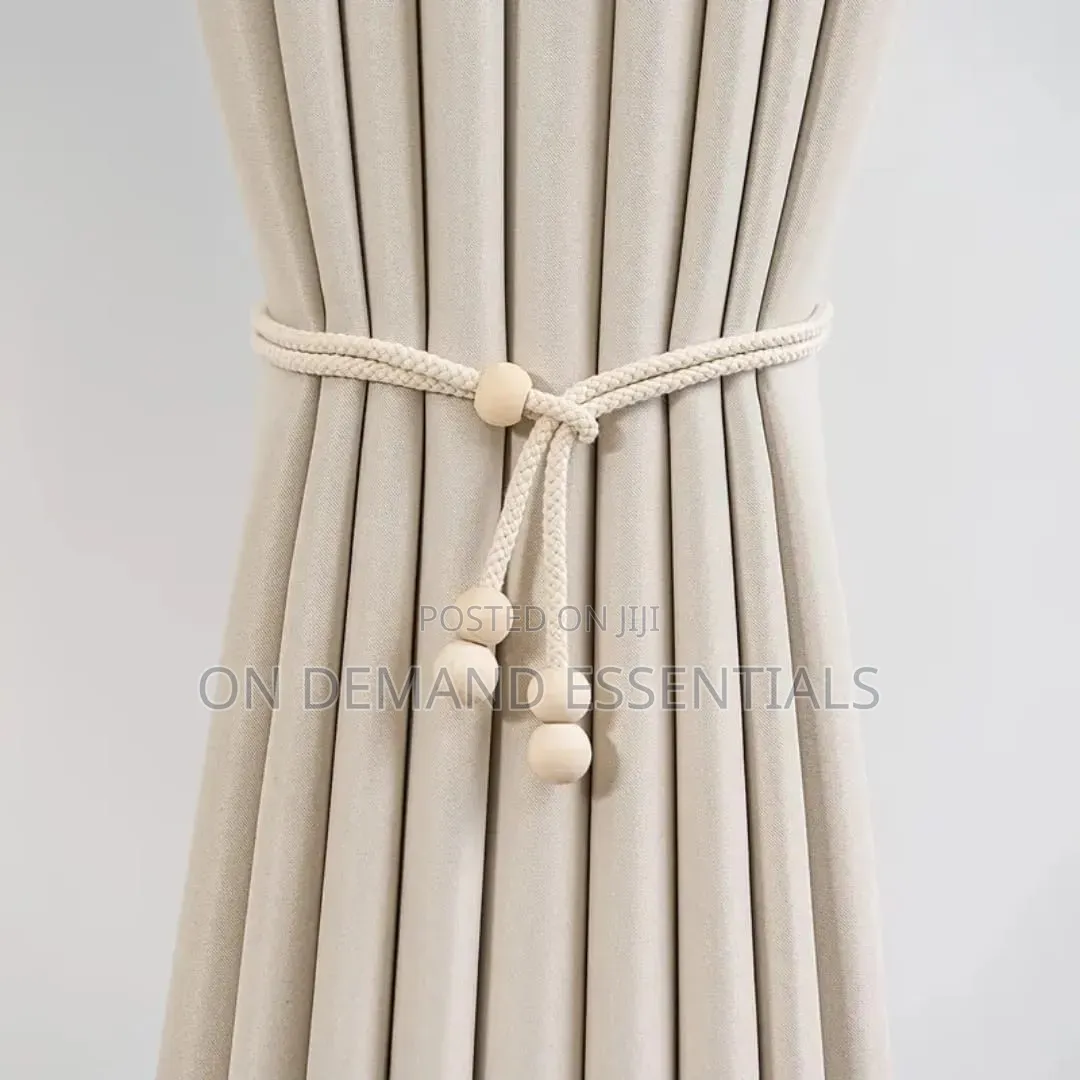 Adjustable Boho Curtain Tiebacks for Drapes