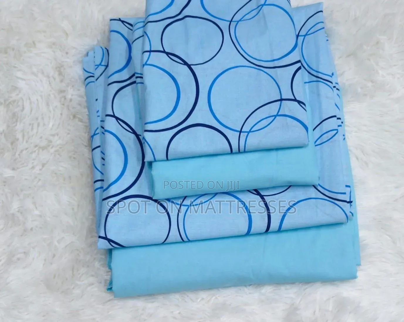 6PC 7X8 100% Cotton Fitted Bedsheets. Elastic Thus Can Fit a 5X6 & 6X6