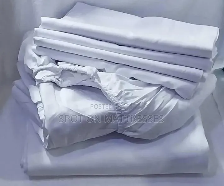 6x6 Pure Cotton 6pc Bedsheets. 1 Flat, 1 Fitted, 4 Cases. We Deliver!