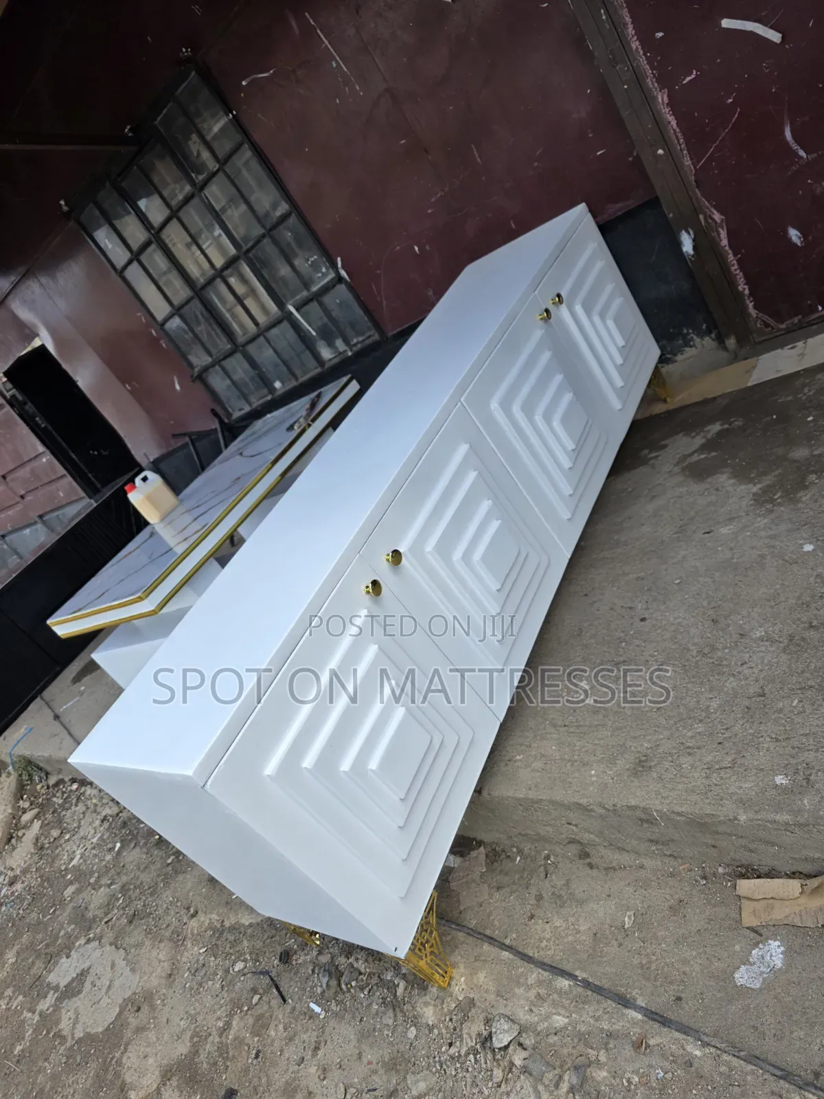 5ft and 6ft Modern TV Stands With LED Lights and Drawers. We Deliver!