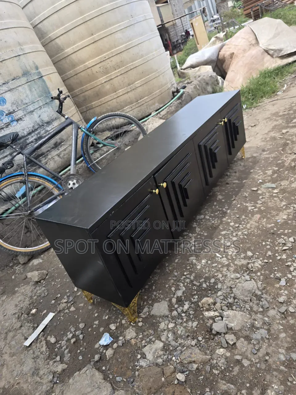 5ft and 6ft Modern TV Stands With LED Lights and Drawers. We Deliver!